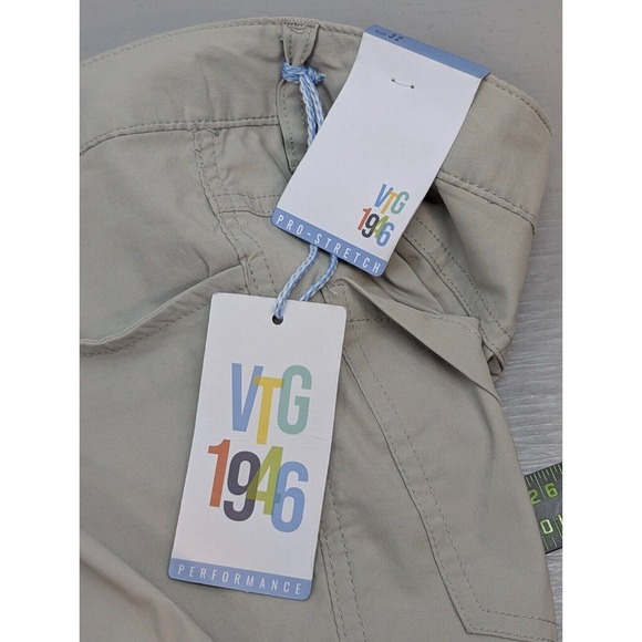 Vintage 1946 Men's Pro Stretch Pants Quick Dry Stretch Stone Size 32 NWT RARE - Picture 3 of 13